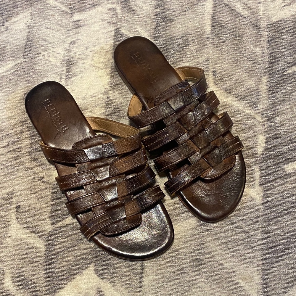 Bed Stu Brown Leather Sandals